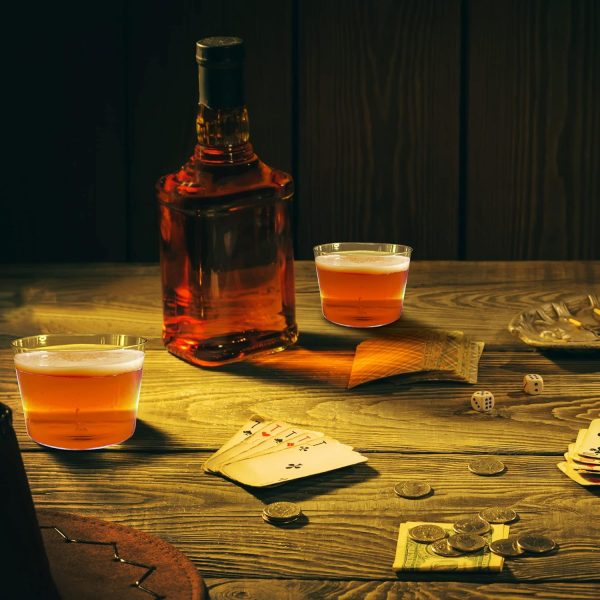 PAWOPA Vasos chiquito de plástico reutilizables para vino y postres de 200 Ml. Vasitos resistentes de zurito y aperitivos - Imagen 7