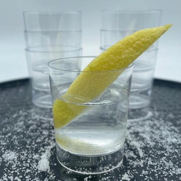 PAWOPA Vasos de chupito de plástico duro transparente - resistentes y reutilizables - Imagen 2
