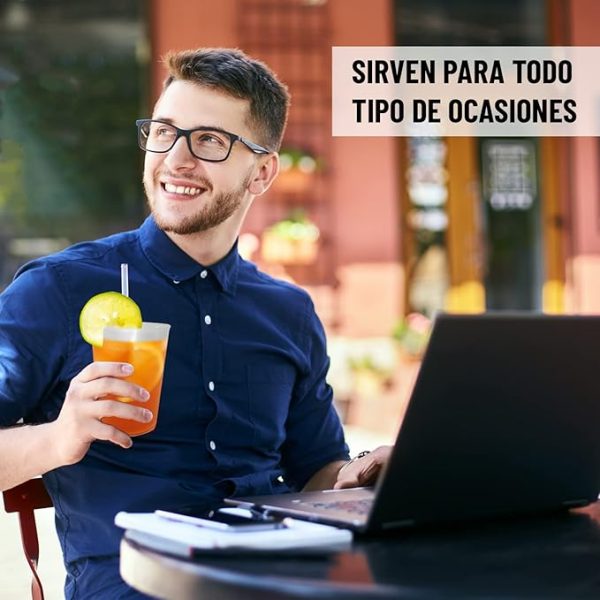 Vasos de sidra 600 ML reutilizables - plástico duro irrompible - Imagen 4