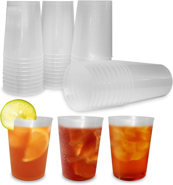 Vasos de sidra 500 ML reutilizables - Plástico duro irrompible