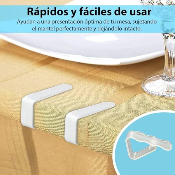 Pinzas sujeta manteles para mesas - Imagen 4